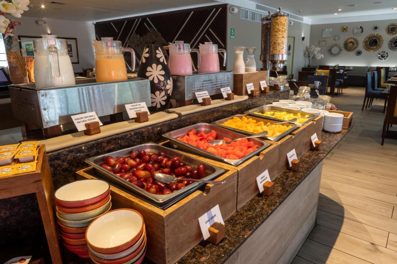 Casa Andina Premium Miraflores Lima Exterior photo A buffet at a hotel